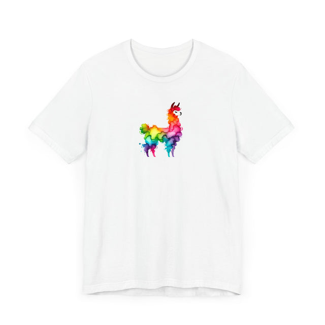Rainbow Llama Alcohol Ink T-shirt, Pride Shirt,Animal Lover T shirt, LGBTQ+, BGLT