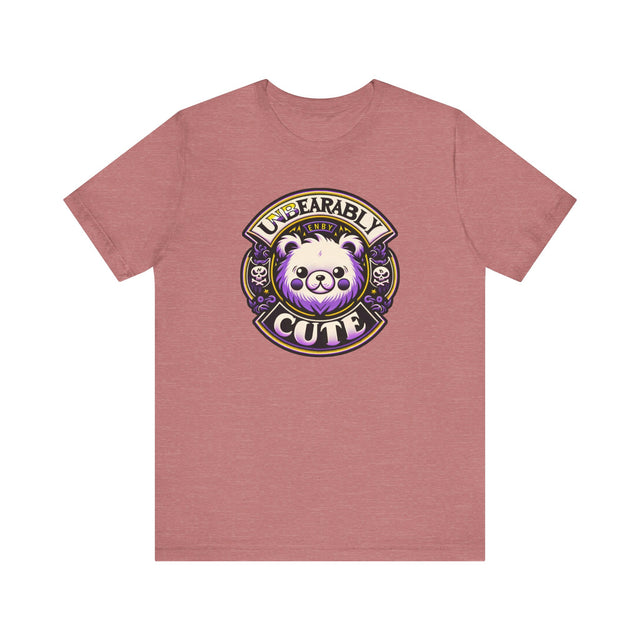 Unbearably Cute Nonbinary T-shirt,NonBinary Pride Shirt, Non-Binary Top, ENBY shirt, LGBTQ+ Tee