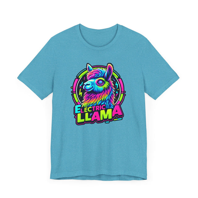 Neon Electric Llama T-shirt, Llama Tee