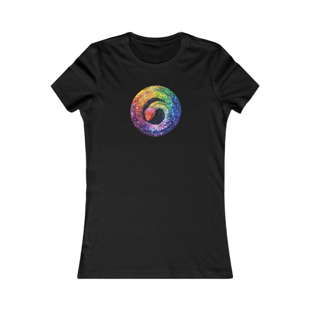 Rainbow Snake T-shirt,Pride Shirt,Snake Lover Top,Rainbow Animals,LGBTQ+ Tee,Women's Favorite Tee