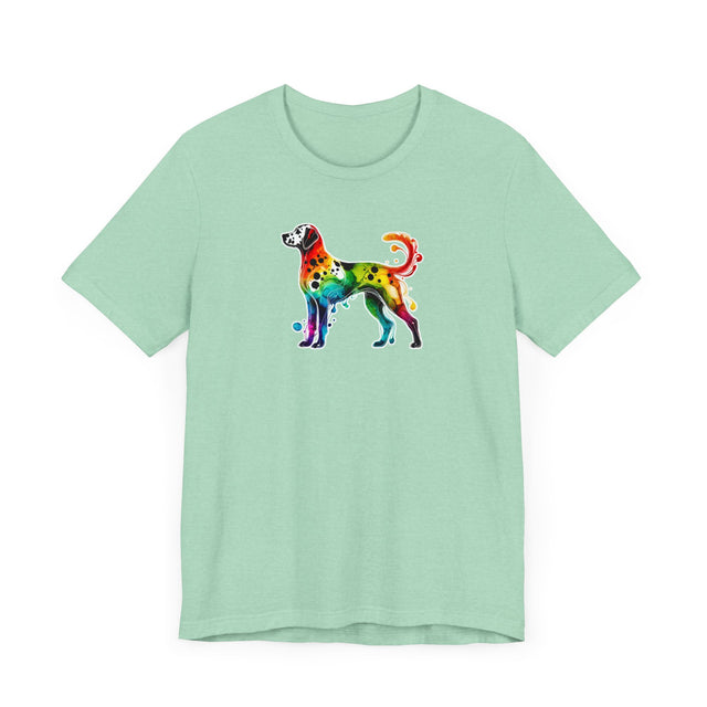 Rainbow Dalmatian T-shirt,Pride Shirt,Dog Lover Top,Rainbow Animals,LGBTQ+ Tee, Dalmatian gift
