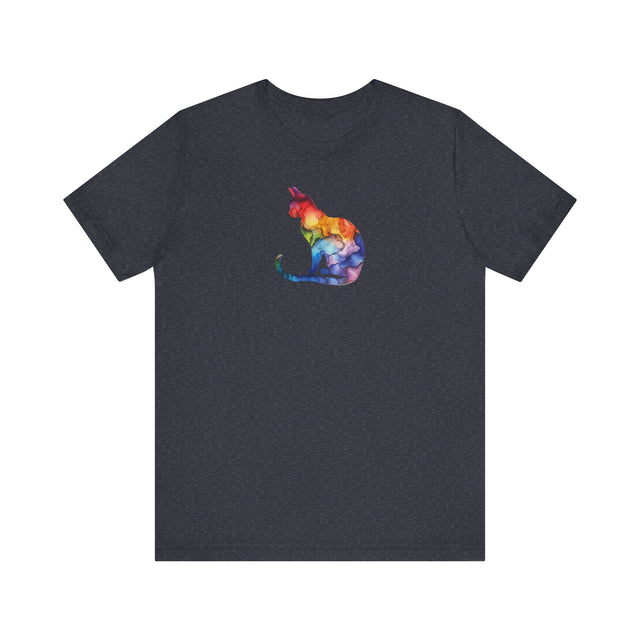 Rainbow Cat T-shirt,Pride Shirt,Pride Parade Top,Rainbow Animals,LGBTQ+ Tee,Nonbinary,Gay,Lesbian,Bisexual,Trans,BGLT,LBGT,Feline,Kitten,Kitty