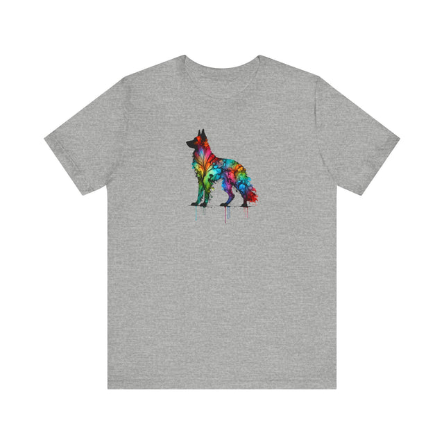 Rainbow German Shepherd Dog T-shirt,Pride Shirt,Dog Lover Top,Rainbow Animals,LGBTQ+ Tee,Frenchie Owner