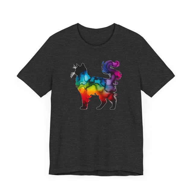 Rainbow Fluffy Cat T-shirt,Pride Shirt,Cat Lover Top,Rainbow Animals,LGBTQ+ Tee,Feline,Kitten,Kitty