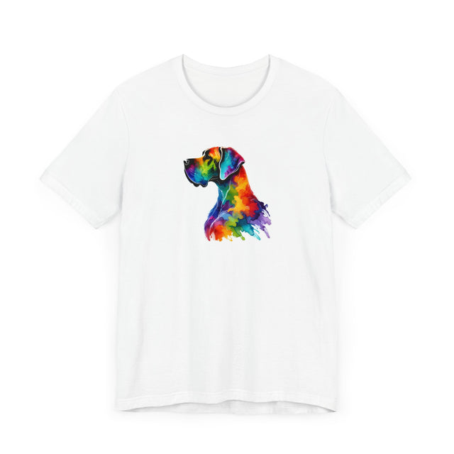 Rainbow Great Dane Head T-shirt,Pride Shirt,Dog Lover Top,Rainbow Animals,LGBTQ+ Tee, Dane owner, Great Dane gift