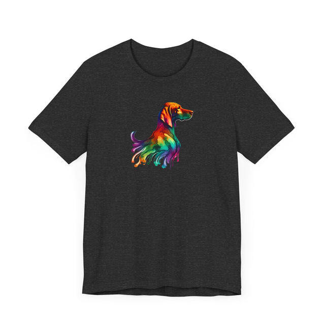 Rainbow Vizsla Head T-shirt,Pride Shirt,Dog Lover Top,Rainbow Animals,LGBTQ+ Tee, Vizsla owner, Vizsla gift