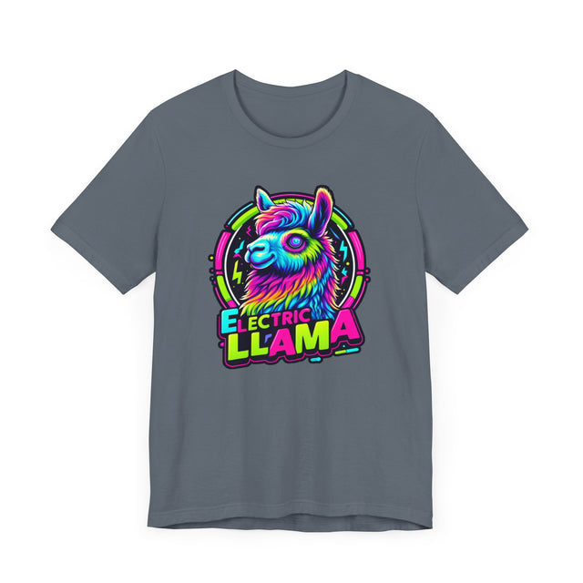 Neon Electric Llama T-shirt, Llama Tee