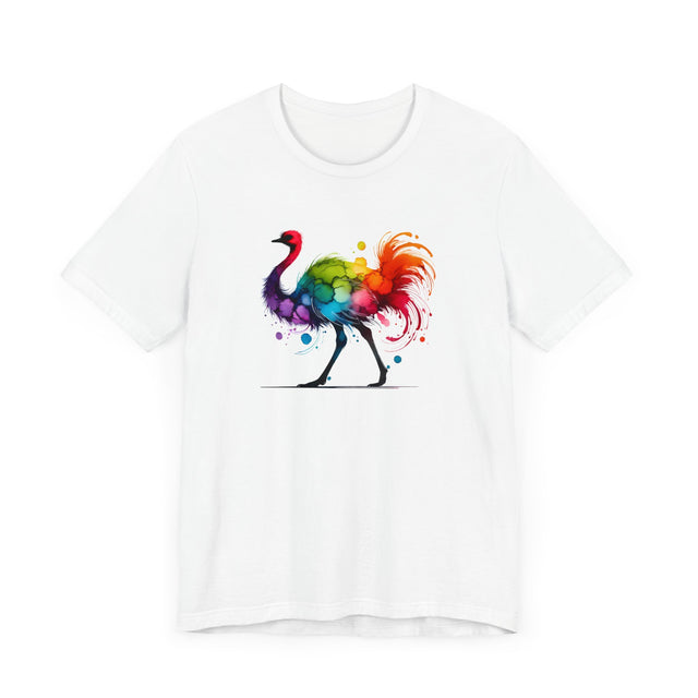 Rainbow Ostrich Alcohol Ink T-shirt, Bird Lover T shirt, LGBTQ+, BGLT,Pride Shirt