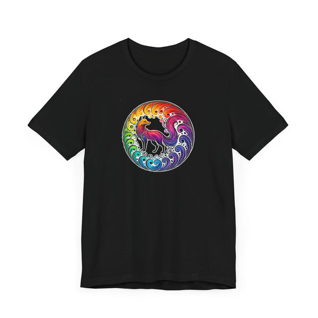 Rainbow Fox Spiral,Vixen lover,Foxy tee,Pride Shirt,Rainbow,Pride Parade T shirt,LGBTQ+ Ally Tee