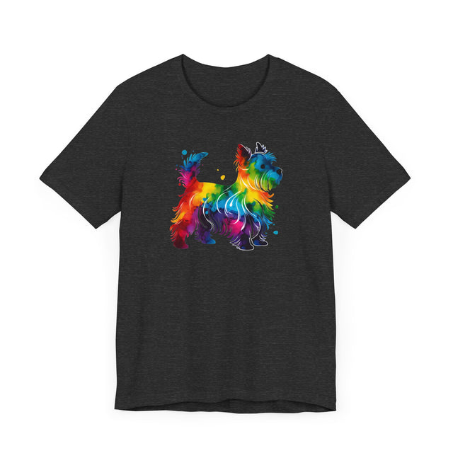 Rainbow West Highland Terrier T-shirt,Pride Shirt,Dog Lover Top,Rainbow Animals,LGBTQ+ Tee, Westie owner, West Highland White Terrier gift