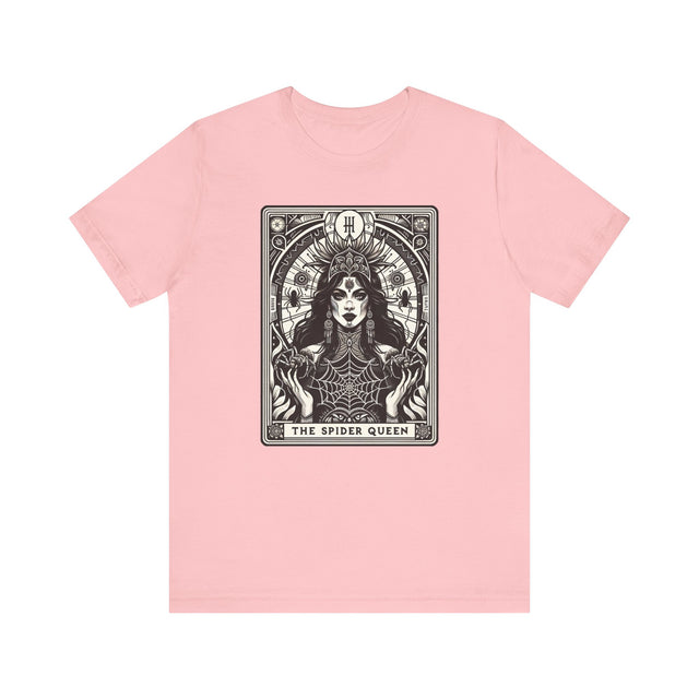Spider Queen,Tarot card shirt,Mother's Day Gift,Tarot Reader Gift,Witchy Shirt,Mystical Cards Tee,Spider Lover Gift,Goth Mom Tee, Goth Shirt