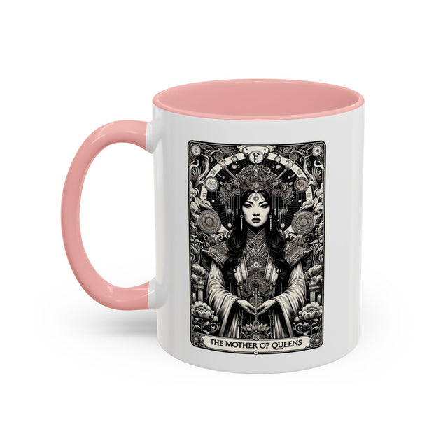 Mother of Queens,Tarot card Mug,Mothers Day Gift,Tarot Reader Gift,Mystical Cards Tee,Asian Queen Cup,Gift for her,Girl mom gift,Wife Gift