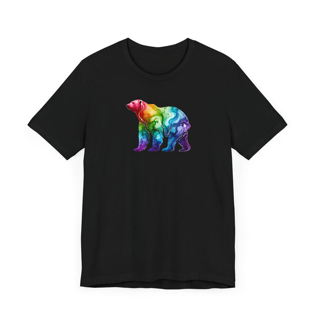 Rainbow Polar Bear Alcohol Ink T-shirt, Pride Shirt,Animal Lover T shirt, LGBTQ+, BGLT, Big Bear