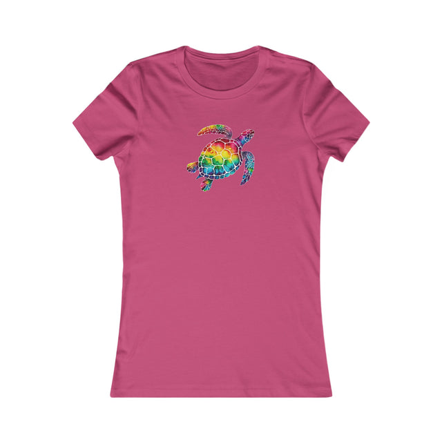 Rainbow Sea Turtle T-shirt, Pride Shirt, LBGT, Sea Turtle T shirt, LGBTQ+, BGLT, Ocean,Women's Favorite Tee