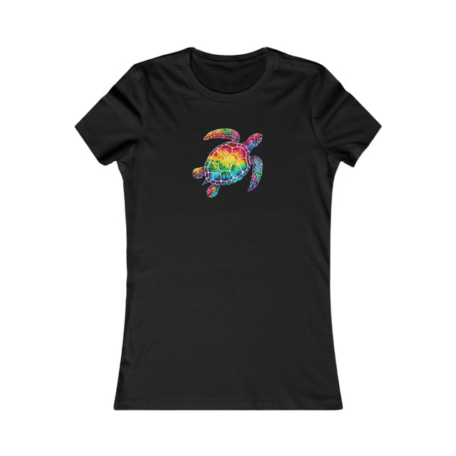 Rainbow Sea Turtle T-shirt, Pride Shirt, LBGT, Sea Turtle T shirt, LGBTQ+, BGLT, Ocean,Women's Favorite Tee