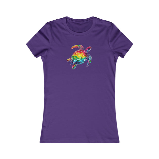 Rainbow Sea Turtle T-shirt, Pride Shirt, LBGT, Sea Turtle T shirt, LGBTQ+, BGLT, Ocean,Women's Favorite Tee