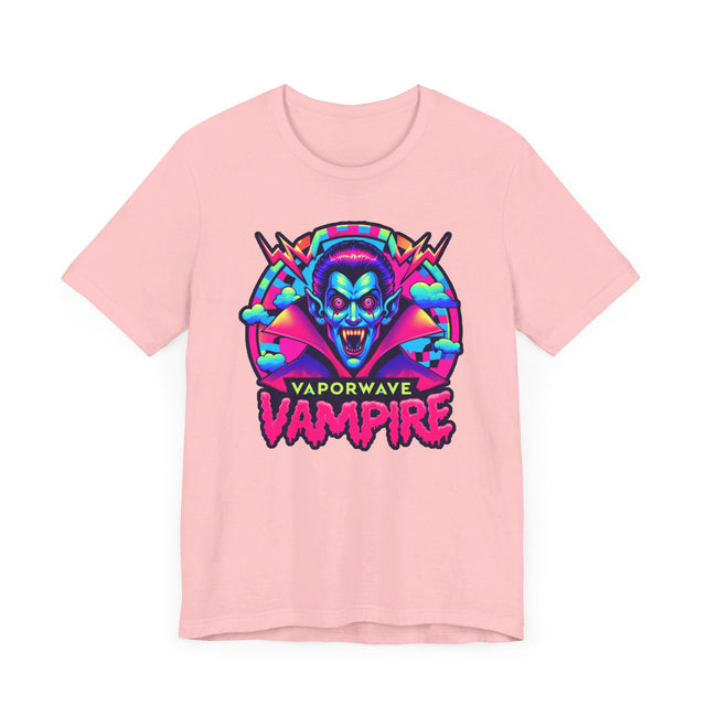 Vaporwave Vampire Bolt T-shirt, Halloween Tee, Neon Goth