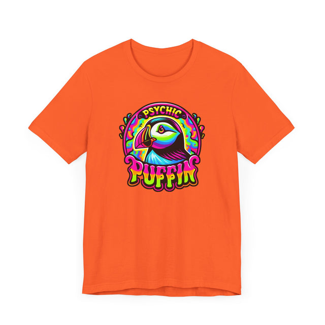 Neon Psychic Puffin T-shirt, Puffin Tee, Bird Lover