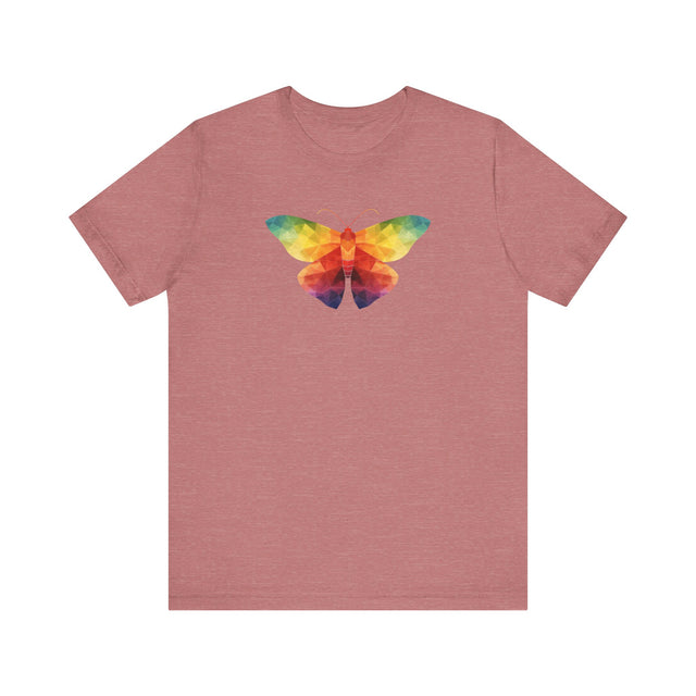 Rainbow Moth T-shirt,Pride Shirt, Pride Parade Top, LGBTQ+ Tee, Nonbinary, Gay, Lesbian, Bisexual, Trans, BGLT, LBGT, Enby, Pansexual