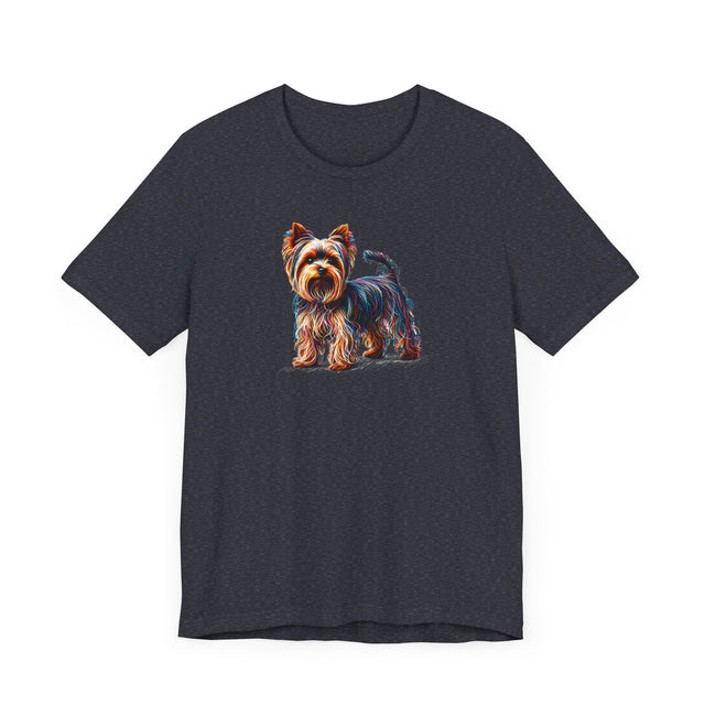 Yorkshire Terrier Rainbow Scribble T-shirt, Dog Lover Tee
