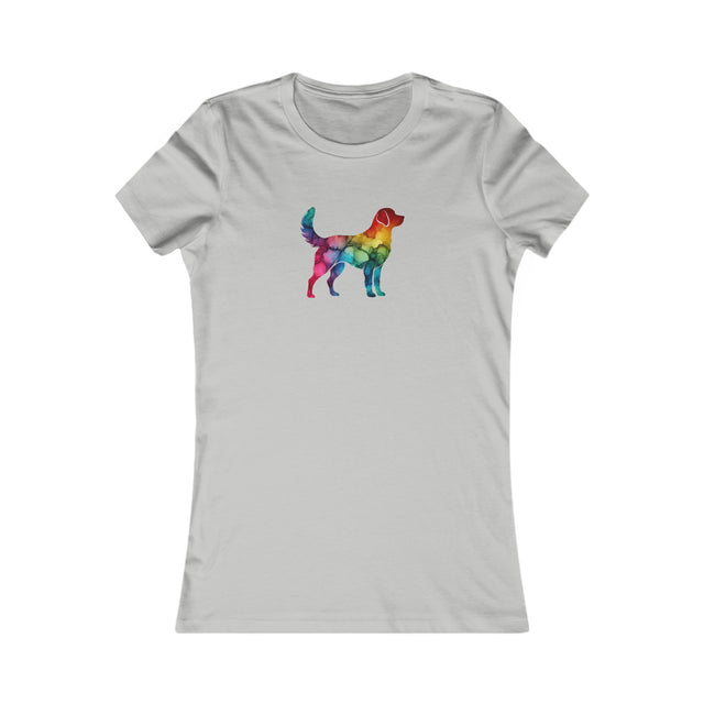 Rainbow Labrador Retriever T-shirt,Pride Shirt,Dog Lover Top,Rainbow Animals,LGBTQ+ Tee, Lab Owner,Women's Favorite Tee