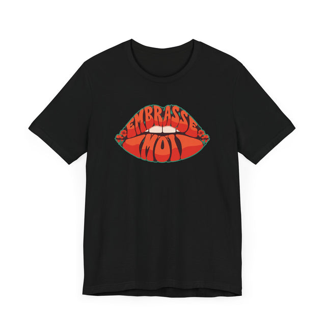 Embrasse-Moi "Kiss Me" Flowers T-shirt, French Lover Shirt, Valentine's Day