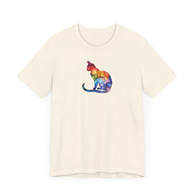Rainbow Cat T-shirt,Pride Shirt,Pride Parade Top,Rainbow Animals,LGBTQ+ Tee,Nonbinary,Gay,Lesbian,Bisexual,Trans,BGLT,LBGT,Feline,Kitten,Kitty