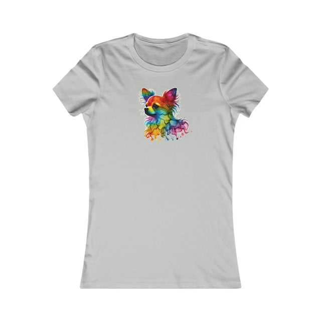 Rainbow Chihuahua Head T-shirt,Pride Shirt,Dog Lover Top,Rainbow Animals,LGBTQ+ Tee, Chihuahua Owner,Women's Favorite Tee