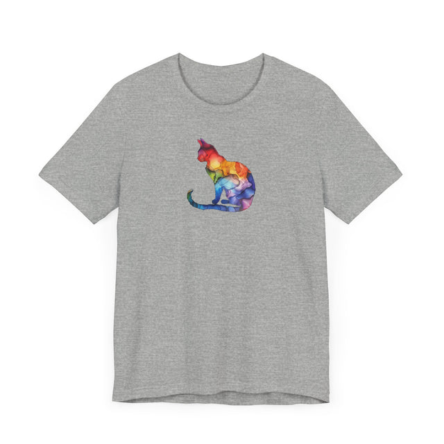 Rainbow Cat T-shirt,Pride Shirt,Pride Parade Top,Rainbow Animals,LGBTQ+ Tee,Nonbinary,Gay,Lesbian,Bisexual,Trans,BGLT,LBGT,Feline,Kitten,Kitty