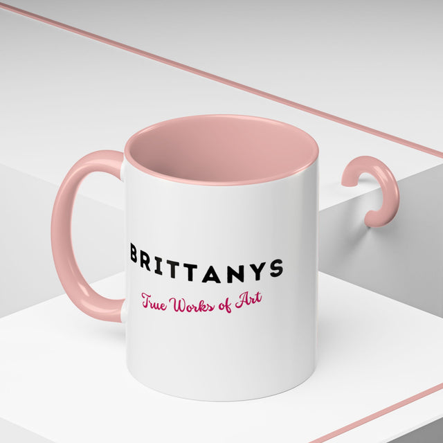Brittanys Coffee Cup,4-Panel Pop Art Mug,Brittany Lover,Brittany Mom,Brittany Dad,Dog Lover Gift,Brittany Gift
