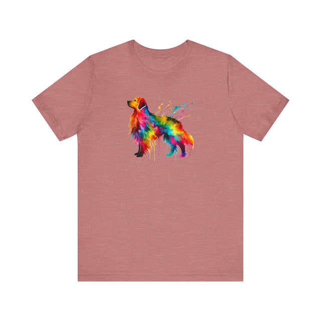 Rainbow Golden Retriever T-shirt,Pride Shirt,Dog Lover Top,Rainbow Animals,LGBTQ+ Tee, Golden Retriever Owner