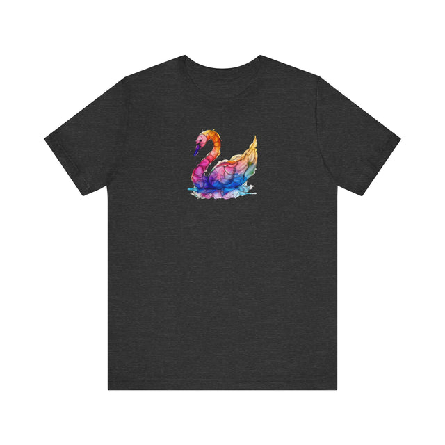 Rainbow Swan T-shirt,Pride Shirt,Bird Lover Top,Rainbow Animals,LGBTQ+ Tee