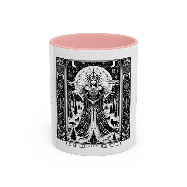Queen of Winter's Chill,Tarot card mug,Mother's Day Gift,Christmas mug,Witchy cup,Winter Mug,Gift for her,Gift for Mom,Gift for Wife