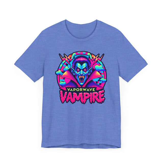 Vaporwave Vampire Bolt T-shirt, Halloween Tee, Neon Goth