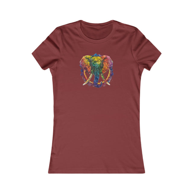 Rainbow Elephant Peace Mandala T-shirt,Pride Shirt,Elephant Lover Top,Rainbow Animals,LGBTQ+ Tee,Queer,Gay,Lesbian,Bisexual,Trans,Women's Favorite Tee