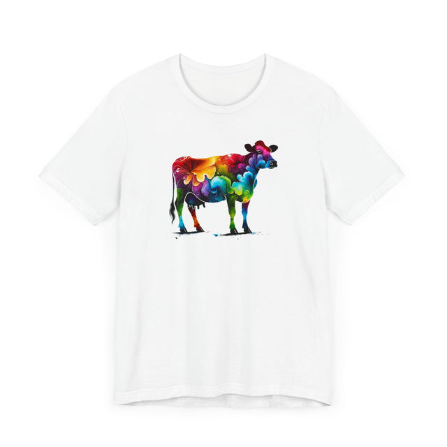 Rainbow Holstein Cow,Cow lover,Cattle tee,Bovine shirt,Pride Shirt,Rainbow,Pride Parade T shirt,LGBTQ+ Ally Tee