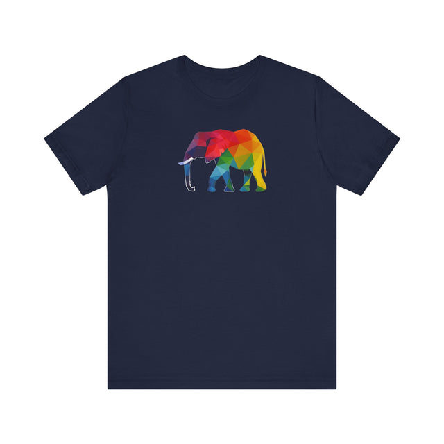 Geometric Rainbow Elephant T-shirt,Pride Shirt,Elephant Lover Top,Rainbow Animals,LGBTQ+ Tee,Queer,Gay,Lesbian,Bisexual,Trans,BGLT,LBGT