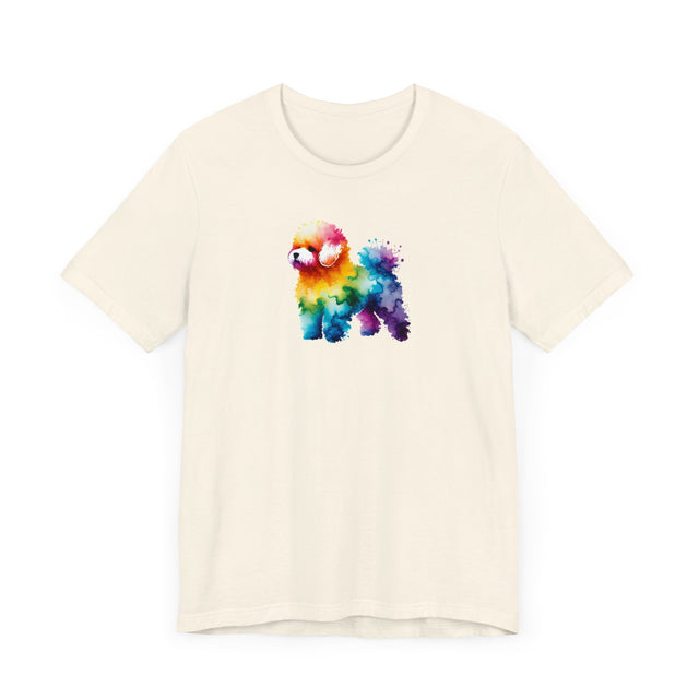 Rainbow Bichon Frise T-shirt,Pride Shirt,Dog Lover Top,Rainbow Animals,LGBTQ+ Tee, Bichon Owner gift