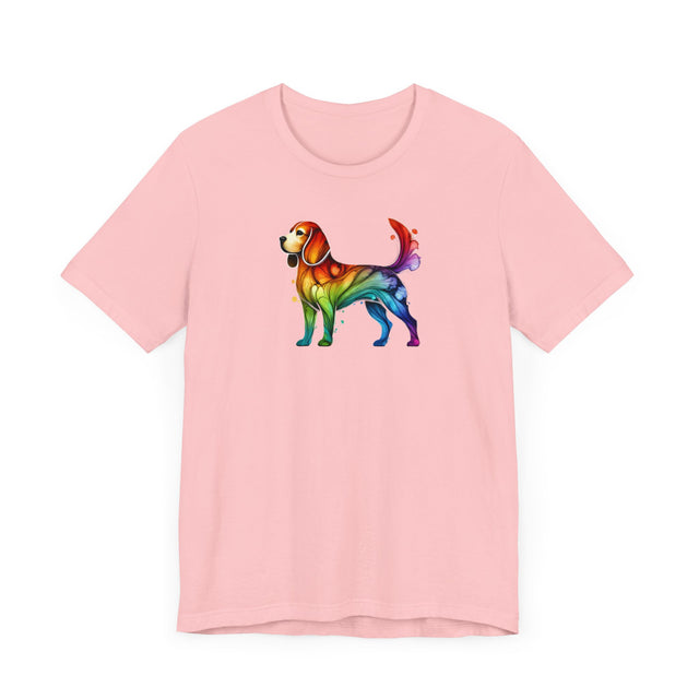 Rainbow Beagle T-shirt,Pride Shirt,Dog Lover Top,Rainbow Animals,LGBTQ+ Tee, Beagle Owner gift