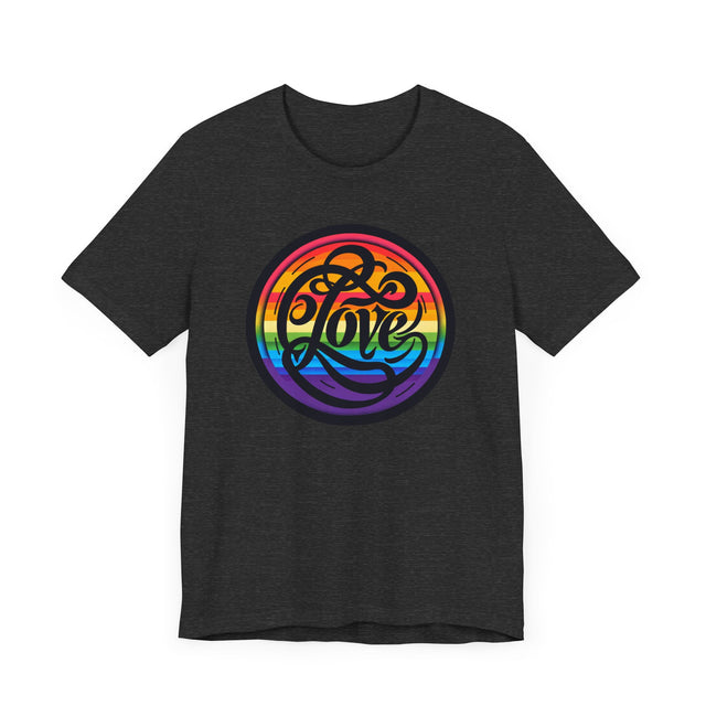 Pride Love Circle Shirt, Rainbow Love T-shirt, LGBT Love, Pride T shirt, LGBTQ+ Tee, Queer Love