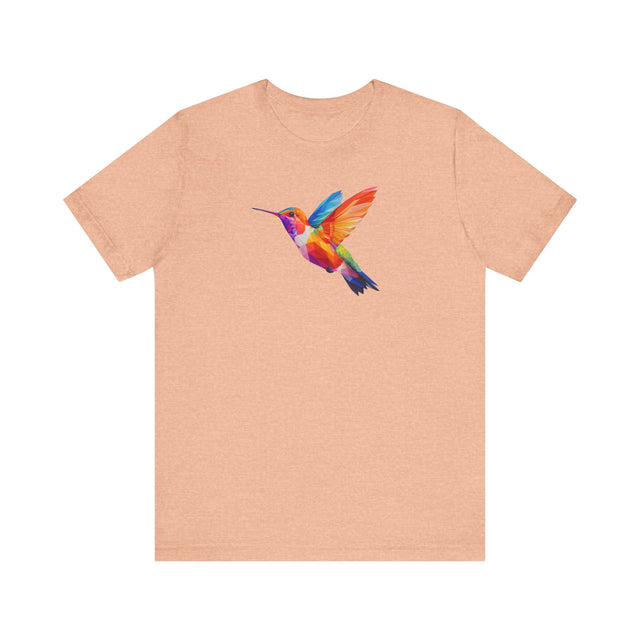 Geometric Rainbow Hummingbird T-shirt,Pride Shirt,Bird Lover Top,Rainbow Animals,LGBTQ+ Tee,Queer,Gay,Lesbian,Bisexual,Trans,BGLT,LBGT