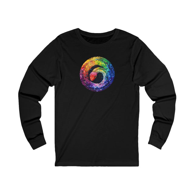 Rainbow Snake Long Sleeve T-shirt,Pride Shirt,Snake Lover Top,Rainbow Animals,LGBTQ+ Tee