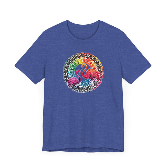 Rainbow Flamingo Mandala Alcohol Ink T-shirt, Bird Lover T shirt, LGBTQ+, BGLT,Pride Shirt