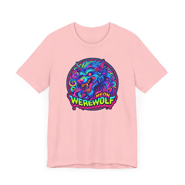 Neon Werewolf T-shirt, Halloween Tee, Neon Goth