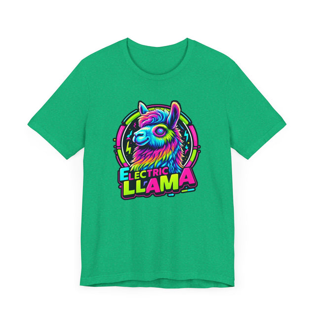 Neon Electric Llama T-shirt, Llama Tee