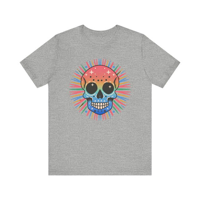 Rainbow Skull T-shirt, Halloween Pride, Skeleton