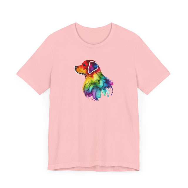 Rainbow Labrador Retriever Head T-shirt,Pride Shirt,Dog Lover Top,Rainbow Animals,LGBTQ+ Tee, Lab Owner
