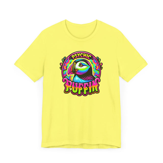 Neon Psychic Puffin T-shirt, Puffin Tee, Bird Lover