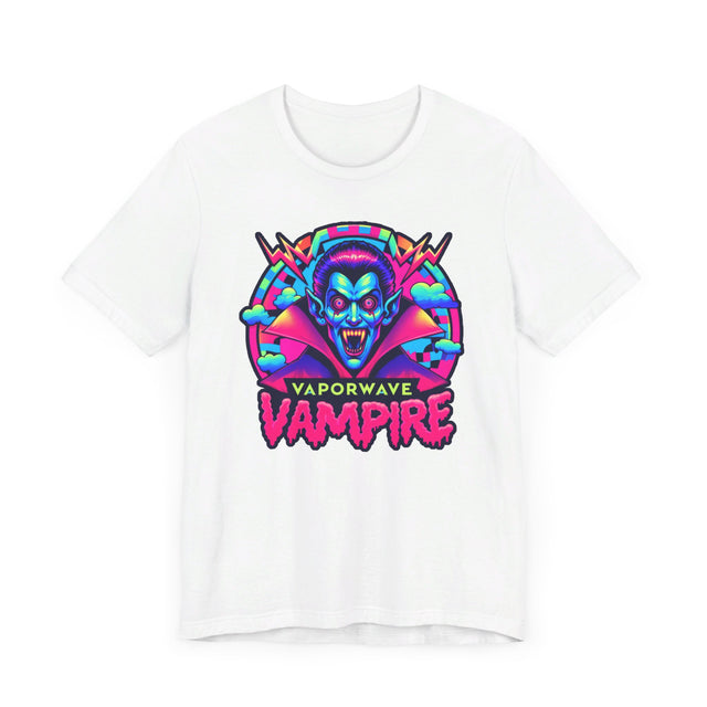 Vaporwave Vampire Bolt T-shirt, Halloween Tee, Neon Goth