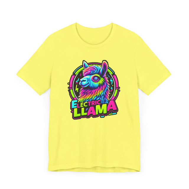 Neon Electric Llama T-shirt, Llama Tee